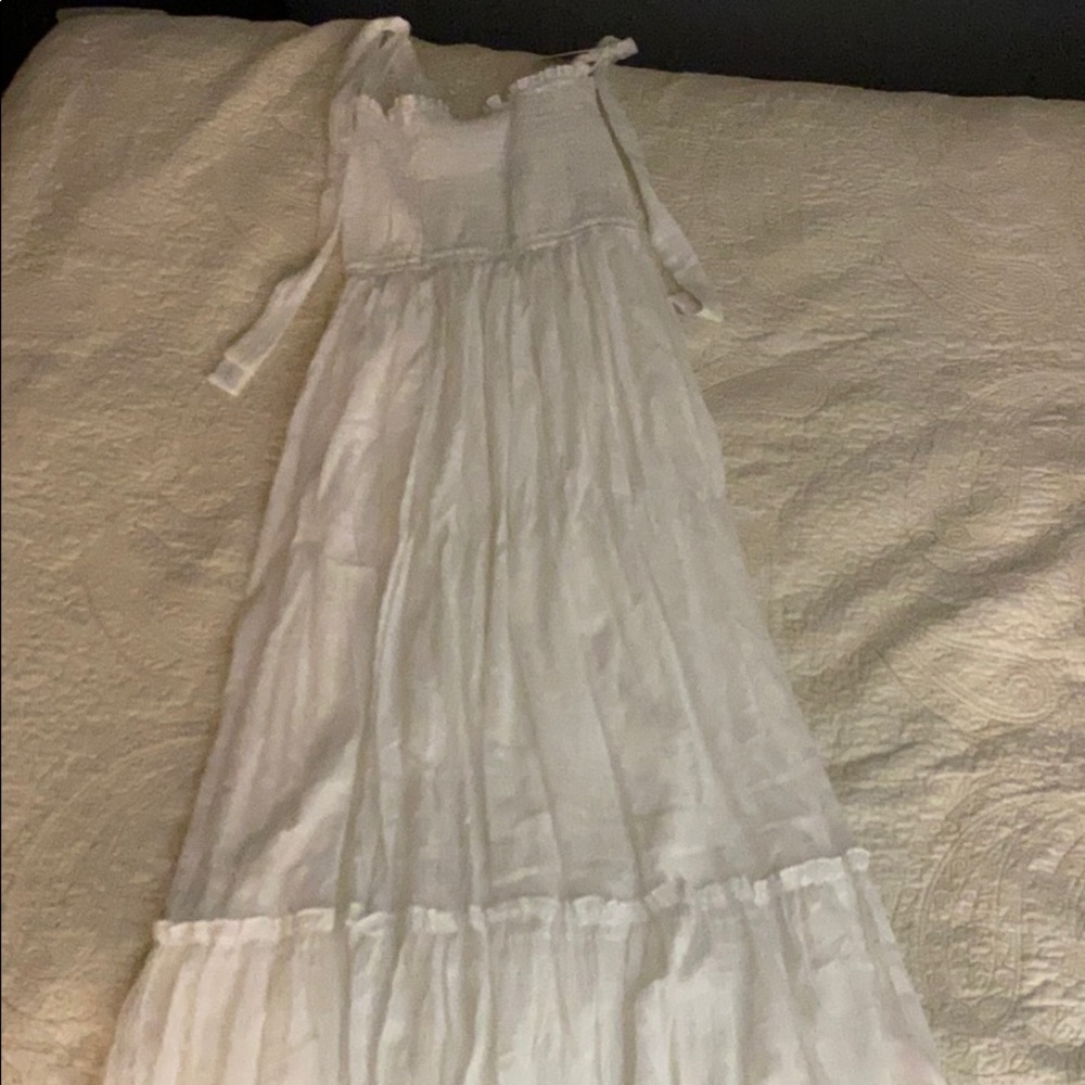 Simple white dress